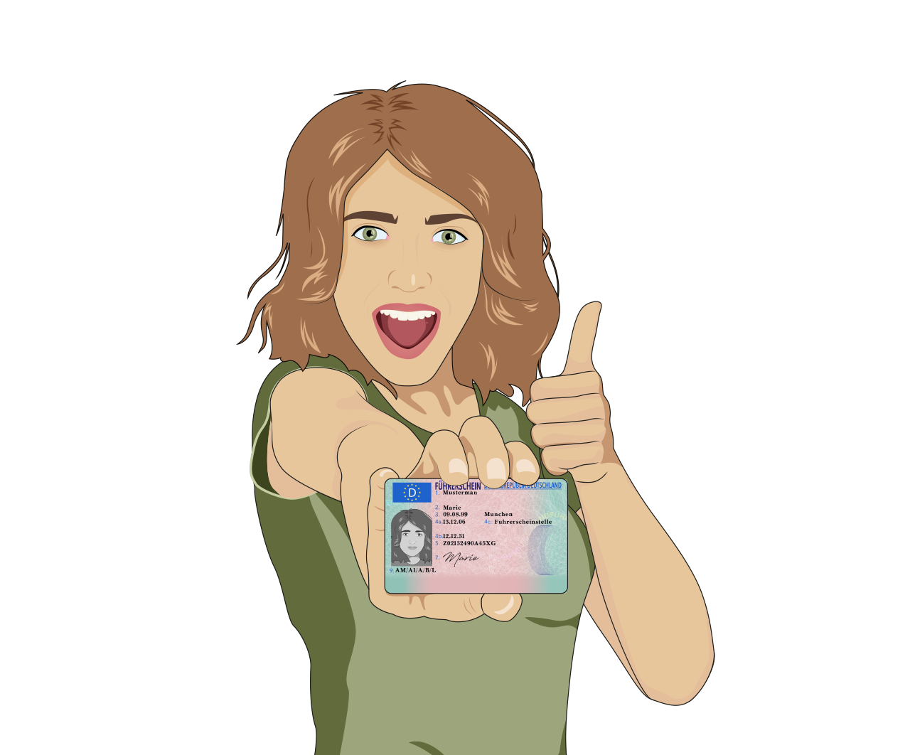 Sehtest und biometrische Passbilder